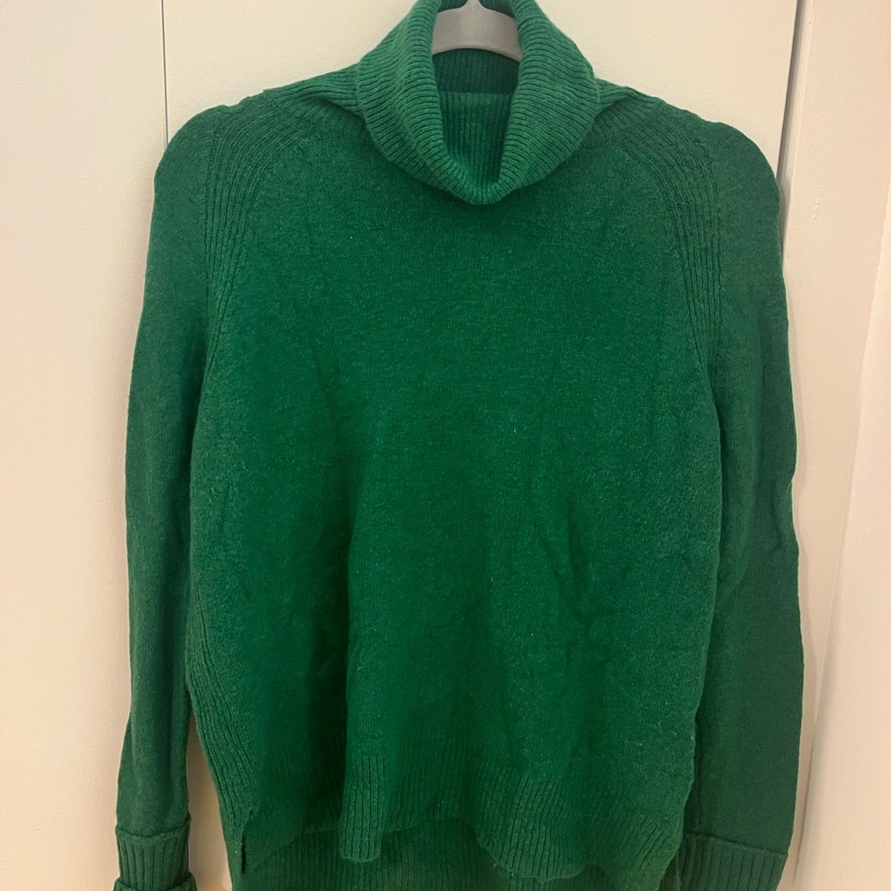 J. Crew Emerald Knit Turtleneck